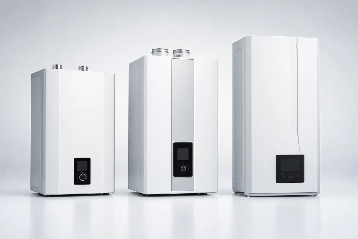 Navien-style high-efficiency condensing tankless product lineup