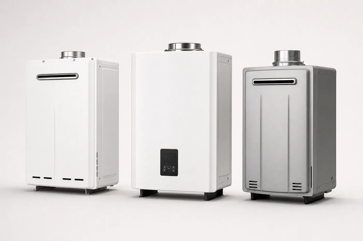 Rinnai-style residential tankless water heater product lineup